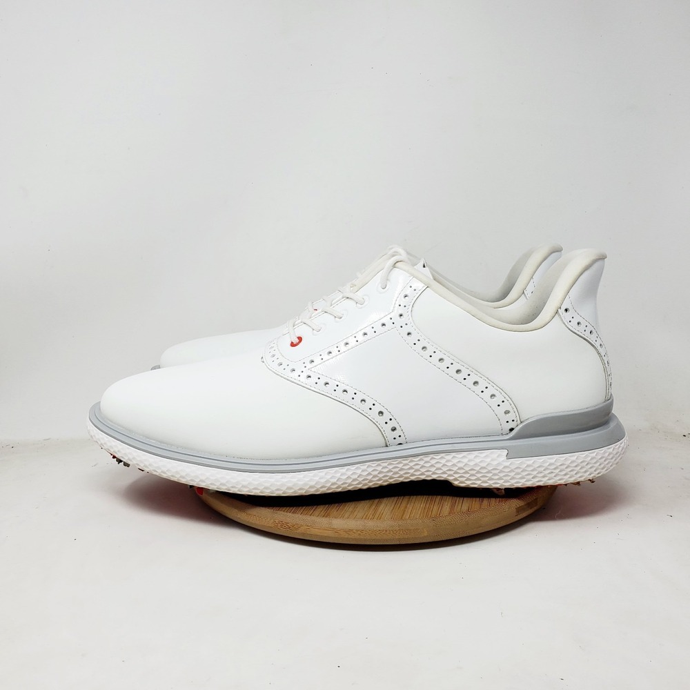 G/FORE Gallivan2r G/Lock Saddle Golf Shoes Mens 13 WIDE White Oxford Sneaker